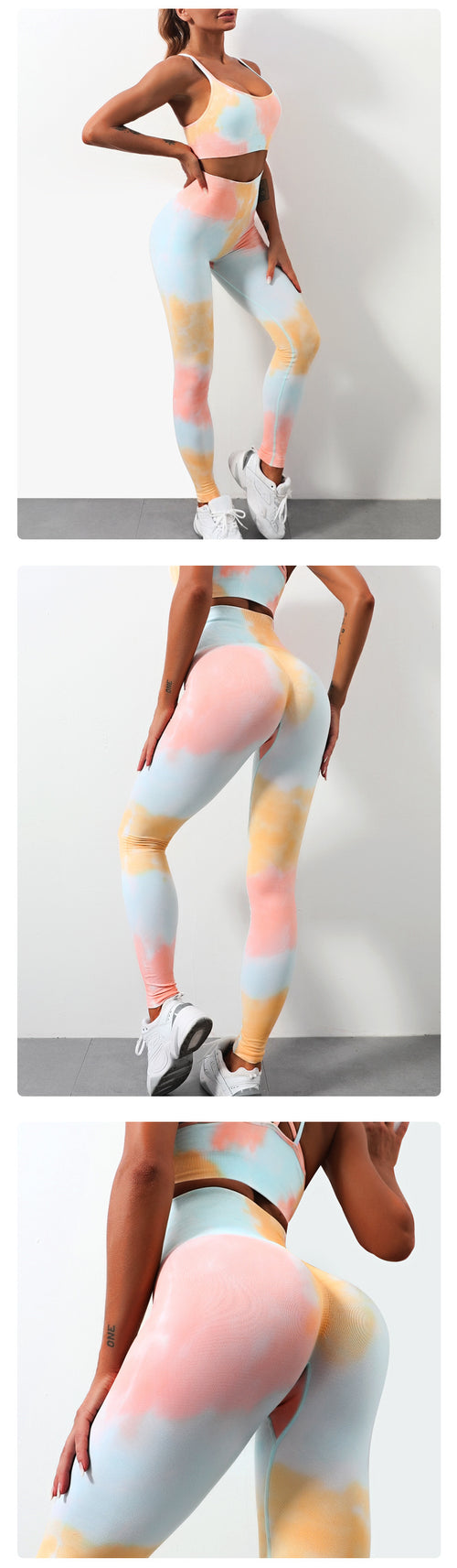 Multicolored Women's Yoga & Gym Activewear Set