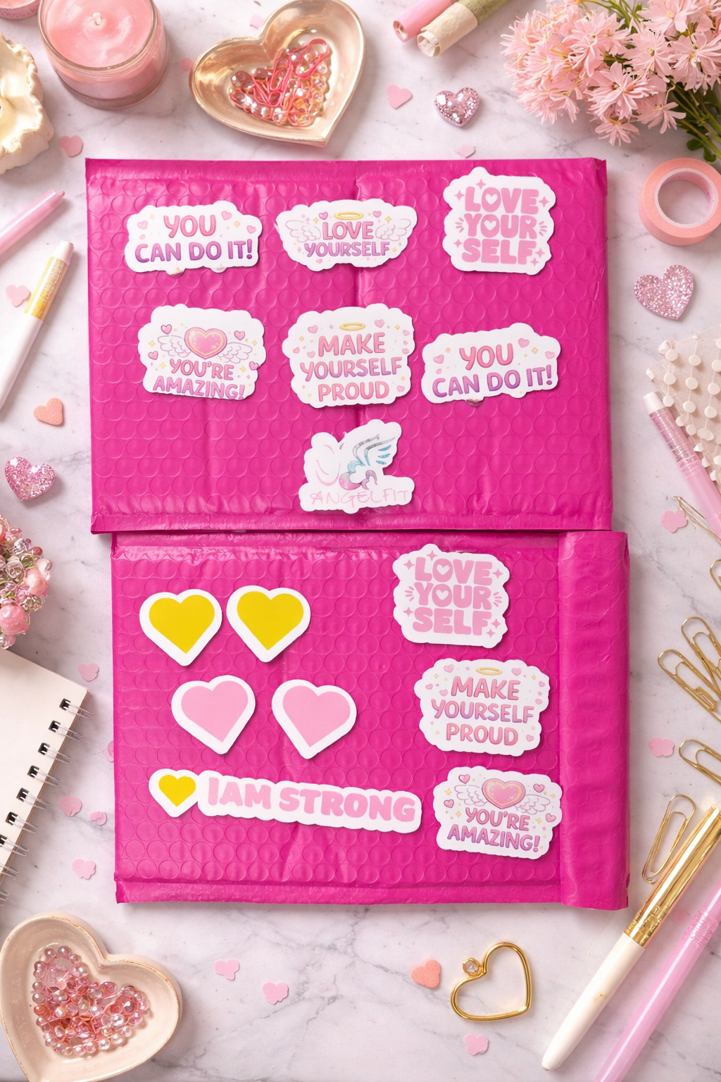 Affirmation Sticker Pack (11 Pack) | Self Love Motivational Aesthetic Stickers