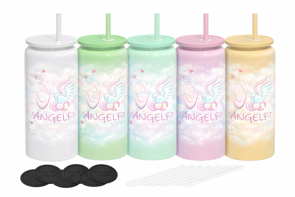 Pastel Tumbler Cup with Lid & Straw | Cute Aesthetic Drinkware
