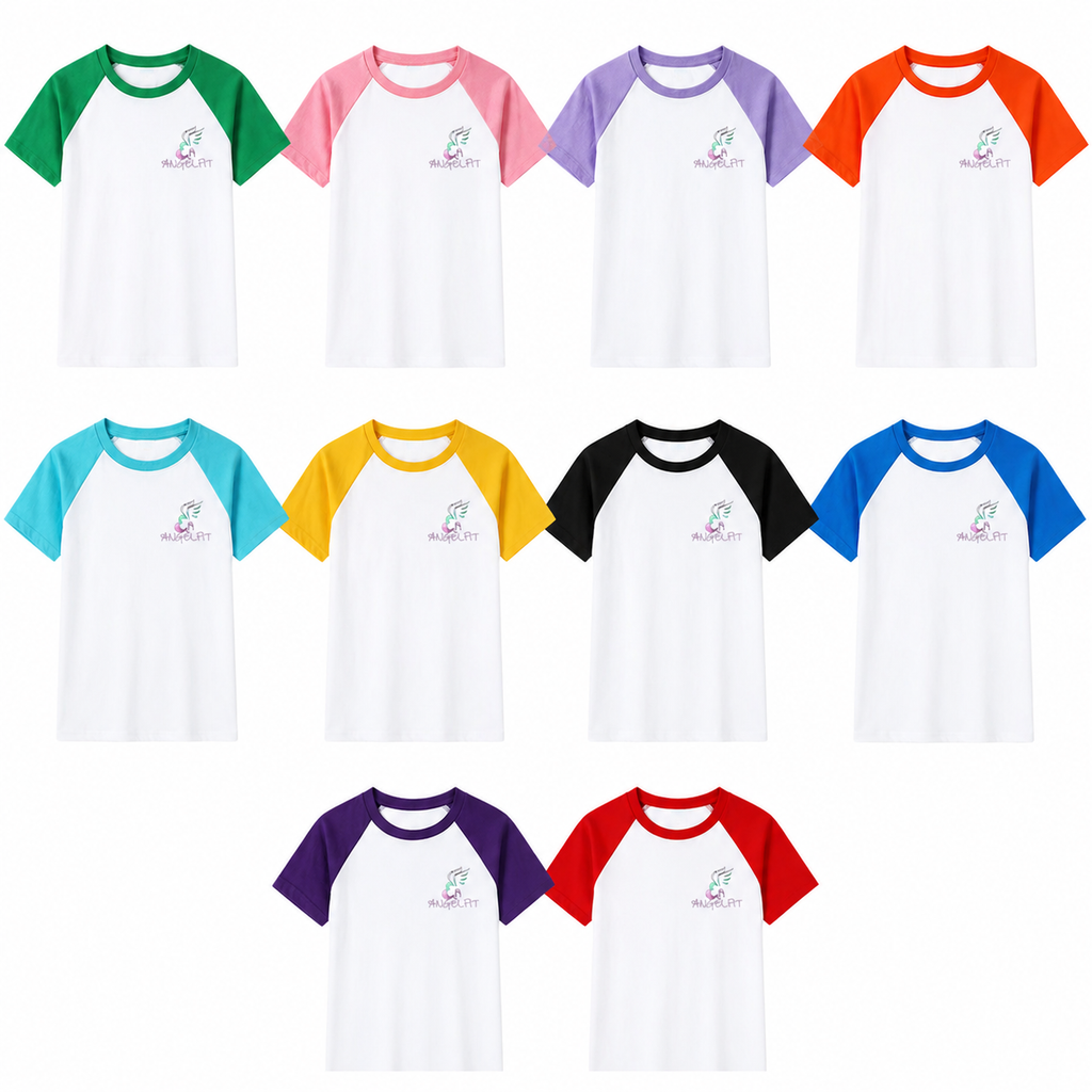 AngelFit Logo Cotton T-Shirt for Women | Casual Fitness Graphic Tee