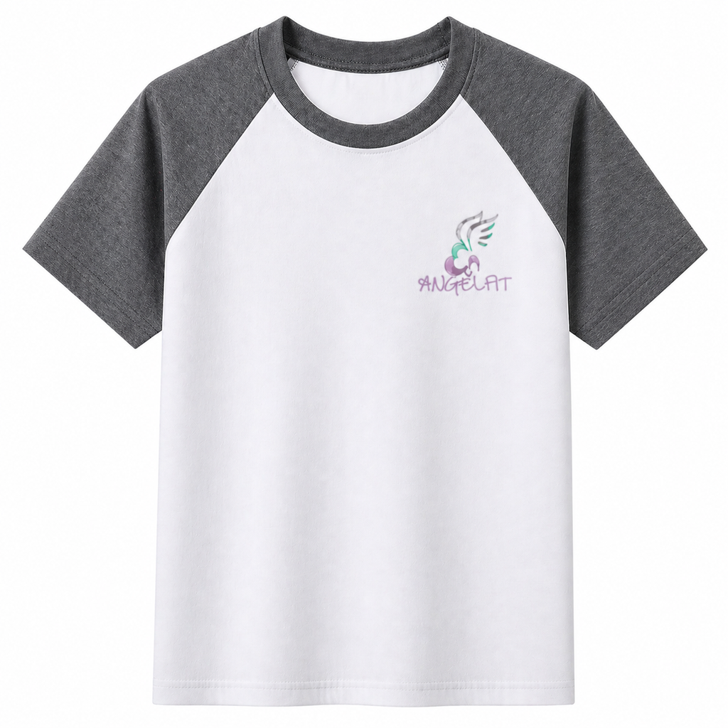 AngelFit Logo Cotton T-Shirt for Women | Casual Fitness Graphic Tee
