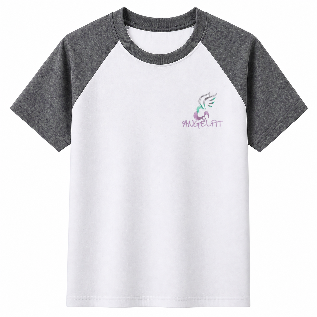 AngelFit Logo Cotton T-Shirt for Women | Casual Fitness Graphic Tee