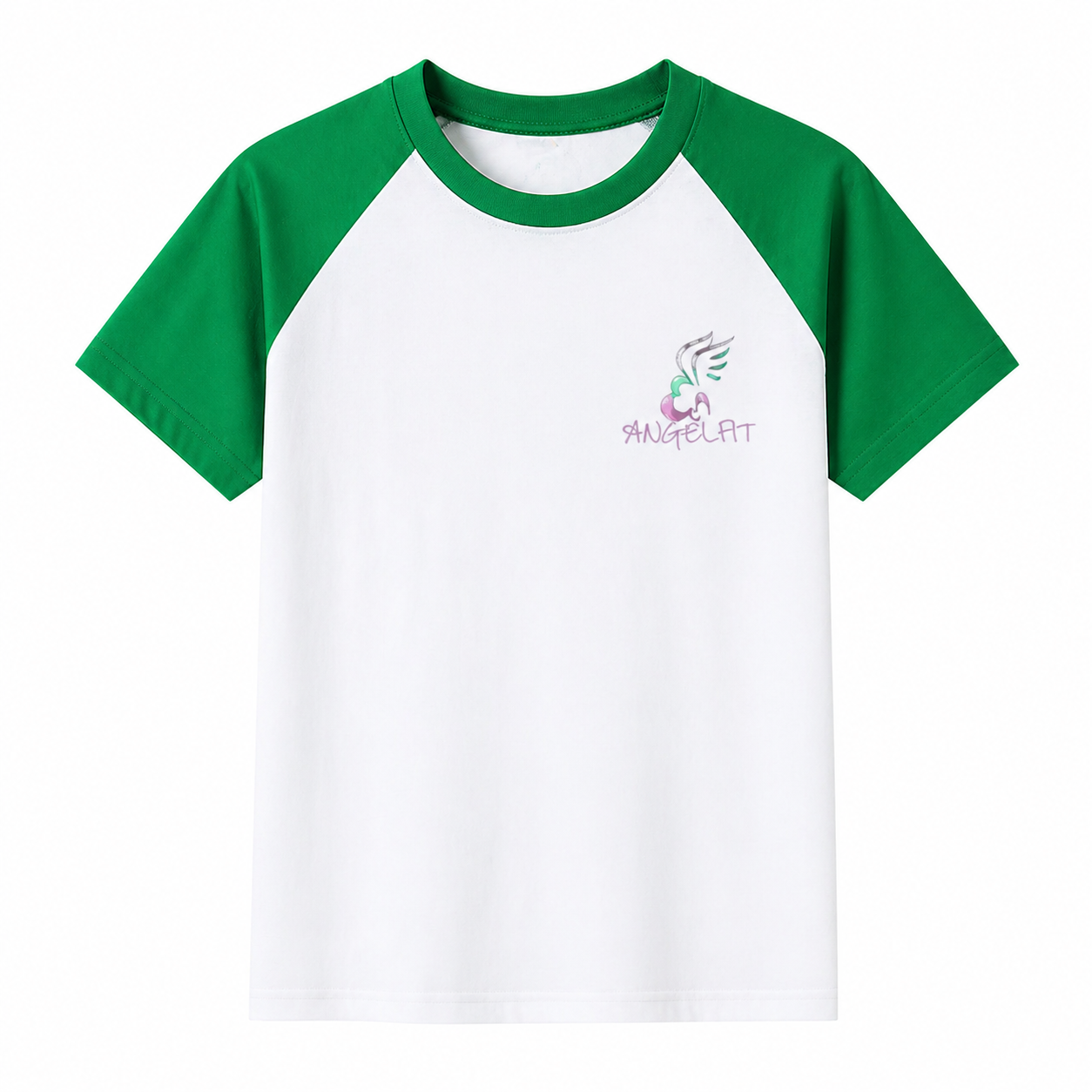 AngelFit Logo Cotton T-Shirt for Women | Casual Fitness Graphic Tee