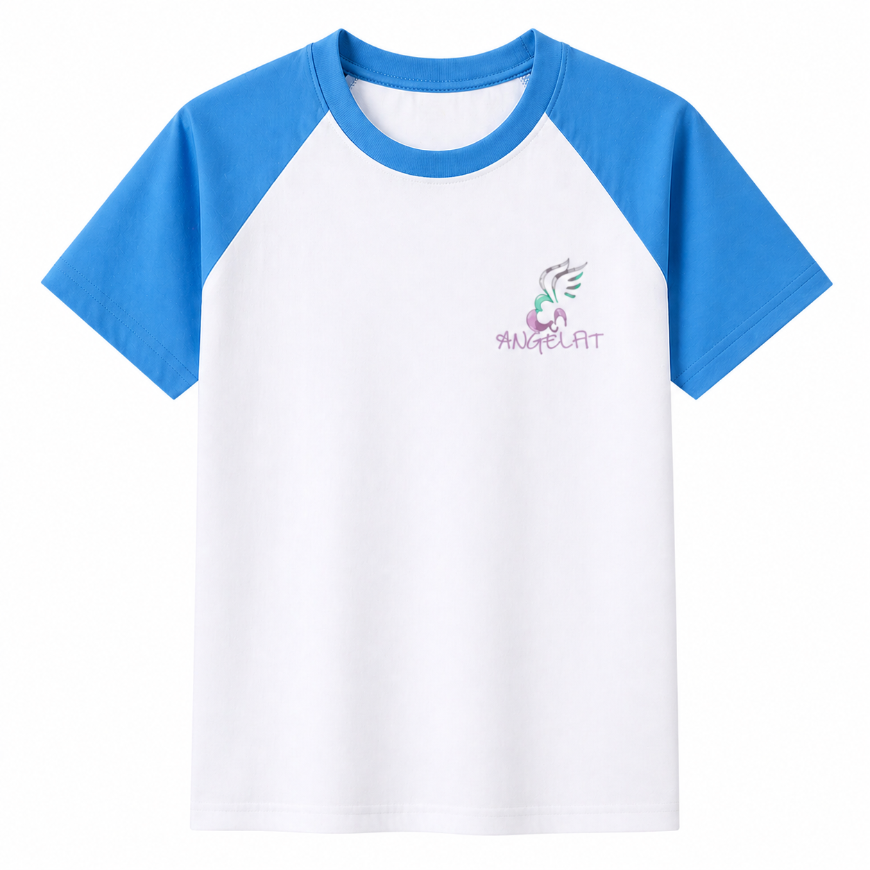 AngelFit Logo Cotton T-Shirt for Women | Casual Fitness Graphic Tee