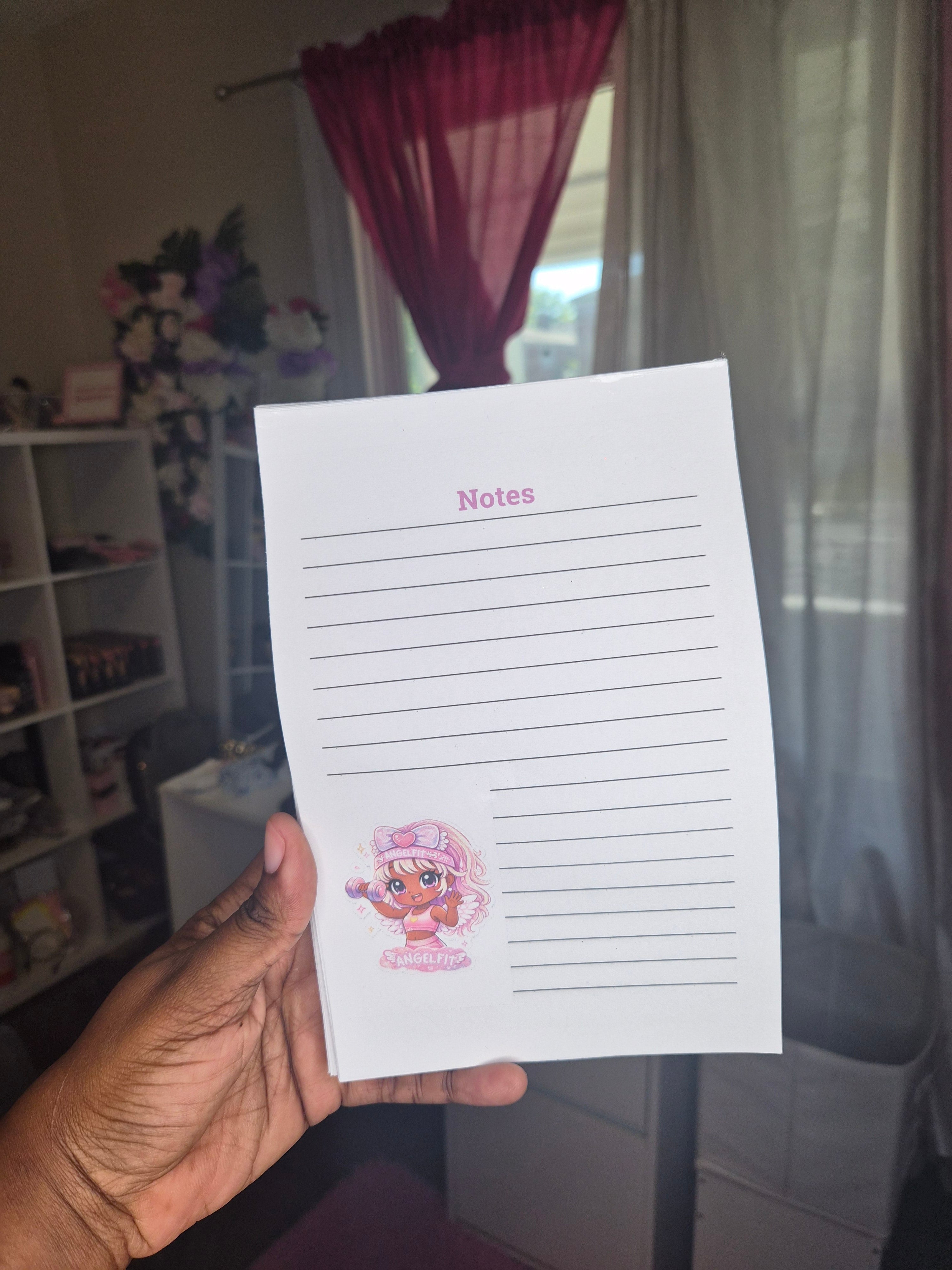 AngelFit Notes Notepad | Cute Aesthetic Daily Planner Notepad