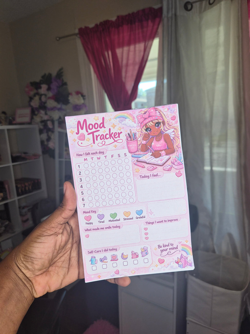 Mood Tracker Journal | Daily Mental Health & Wellness Planner