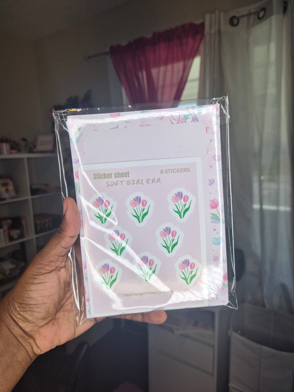 AngelFit Notepad & Sticker Sheet Set | Aesthetic Planner Bundle