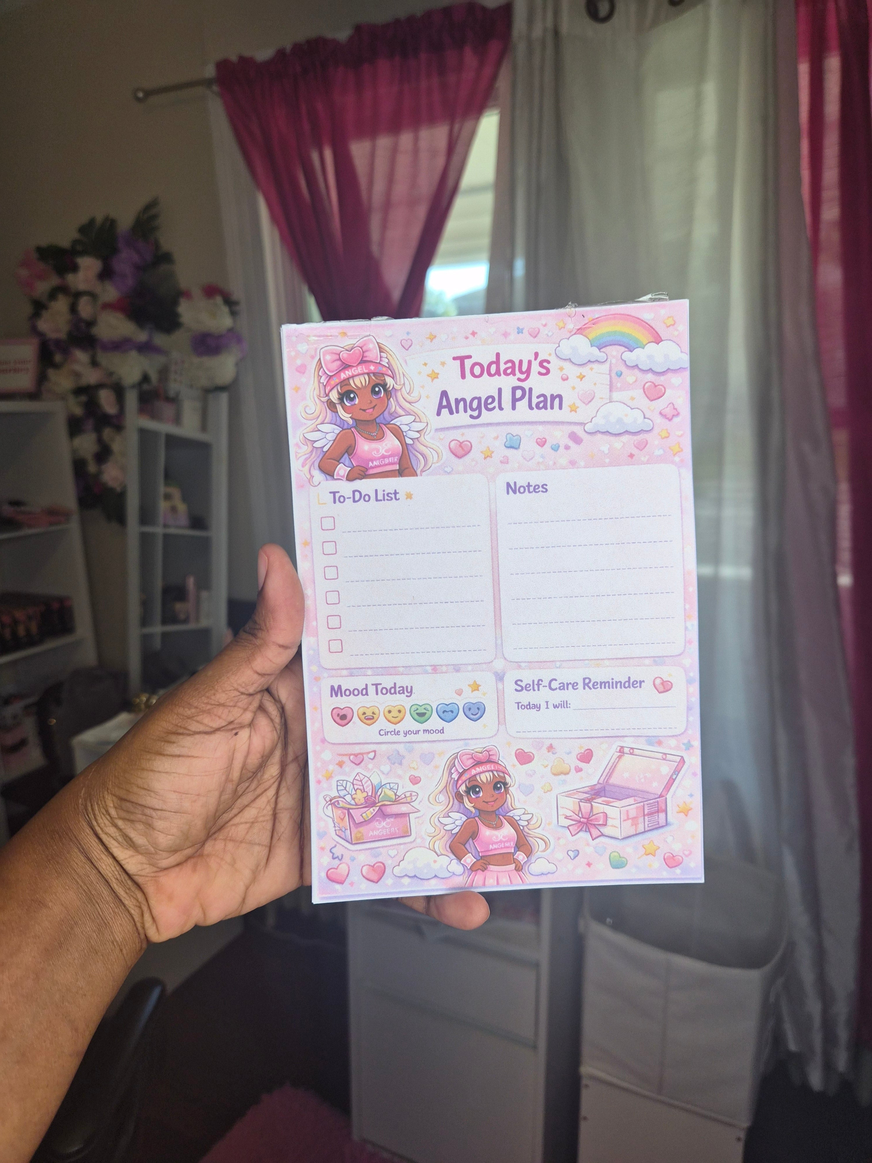 Today's Planner Notepad | Daily Angel Plan Productivity Pad