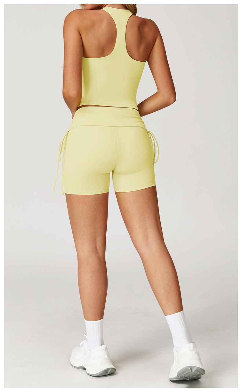 Yellow Activewear Set for Women | Sunshine Angel Gym Workout Outfit